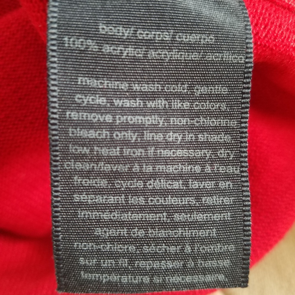 NEW 💯 Tommy Hilfiger Turtleneck Red/Black/White - Picture 8 of 12
